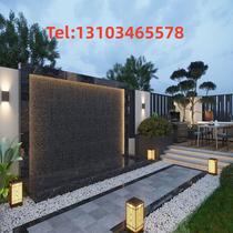 Stainless steel waterfall outlet koi fish pond built landscape water circulation fountain landscape pool special fish pond water linear