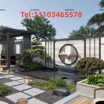 Stainless steel waterfall outlet water drop decoration fish pond water artificial fish pond koi fish pond landscape balcony customization