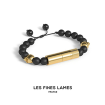 France Les Fines Lames agate bracelet cigar diamond plated 18K gold BP3228036 can be brought on board the plane