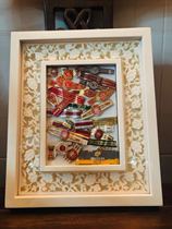 eggplant label picture frame