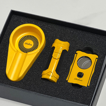 Delicate cigar cutter lighter ashtray set cigar accessories set gift box complete set for beginners