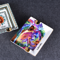 Lubinski cigar ashtray Lubinski ceramic ashtray hand-painted gold bone china ashtray