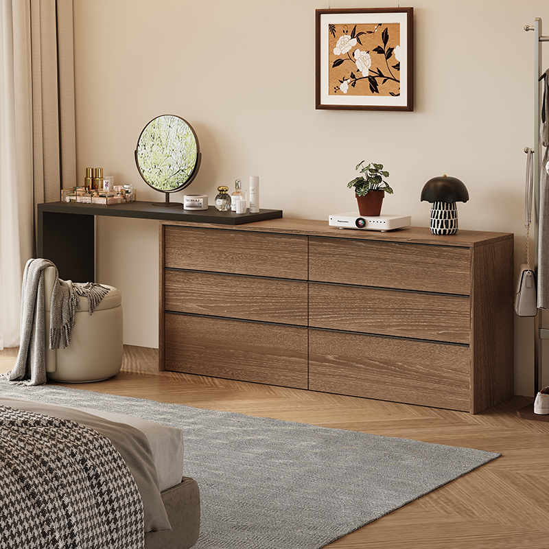 Egger H1379 Fake One Means Compensate Ten Times Italian Minimalist Dressing Table Bedroom Bedside Cabinet Chest of Drawers Storage Cabinet Enf+F4 Star