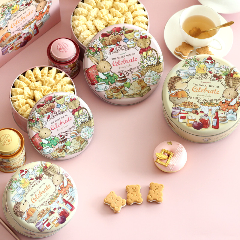 Bunny Lulu rabbit Rabbit Horsemouth Cookie biscuit packaging box Cocoa Crisp box Snow Crisp Jar Horse Mouth Iron Jar Air-Taobao