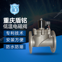 Low temperature solenoid valve-20 ℃-40 ℃ stainless steel flange solenoid valve piston type Chongqing Dunming solenoid valve