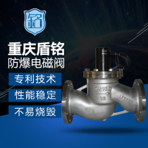 Chongqing solenoid valve explosion proof solenoid valve stainless steel ExdIICT5 6 3MPa flange explosion proof solenoid valve