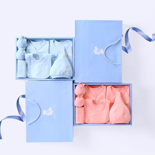 Хлопковый летний комбинезон для новорожденных для младенца, детская подарочная коробка, 0-3 мес.