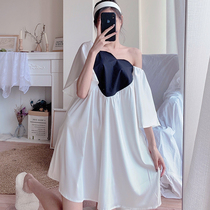 2022 New Sleepwear Womens Spring Fall Ice Silk Sexy Slim in Long Advanced Sensary Silk Sleeping Dress Summer