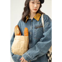 UBUIE Dry Fish Thin Jeans Jacket Womens Spring 2022 New Splicing Design Sense Loose Casual Jacket Woman