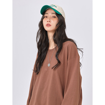 UBUIE Dry Fish Pure Color Minimalist Long Sleeve T-shirt Woman 2022 New inner hitch bottom Korean version Loose Tide Blouse