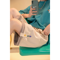 UBUIE dried fish shorts summer casual pants 2021 new medium pants thin five-point pants loose wide-leg pants women