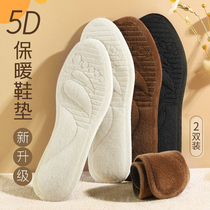 Warm Insole for men and women Sweat And Deodorant Plus Suede Thickened Wool Plush Soft Base Comfort Self Heating Cotton Insole Winter