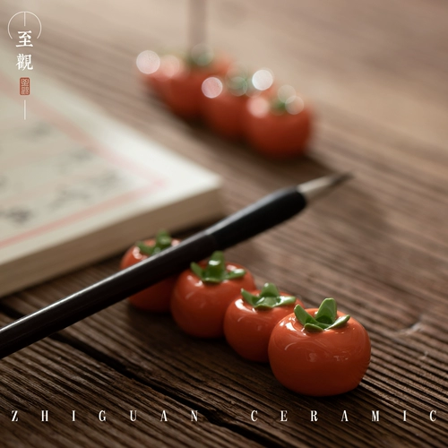 至观 Ceramics Creative Pen Pen Pen Puper Pring Pen Pen Factory Swing Person Четыре сокровища керамики