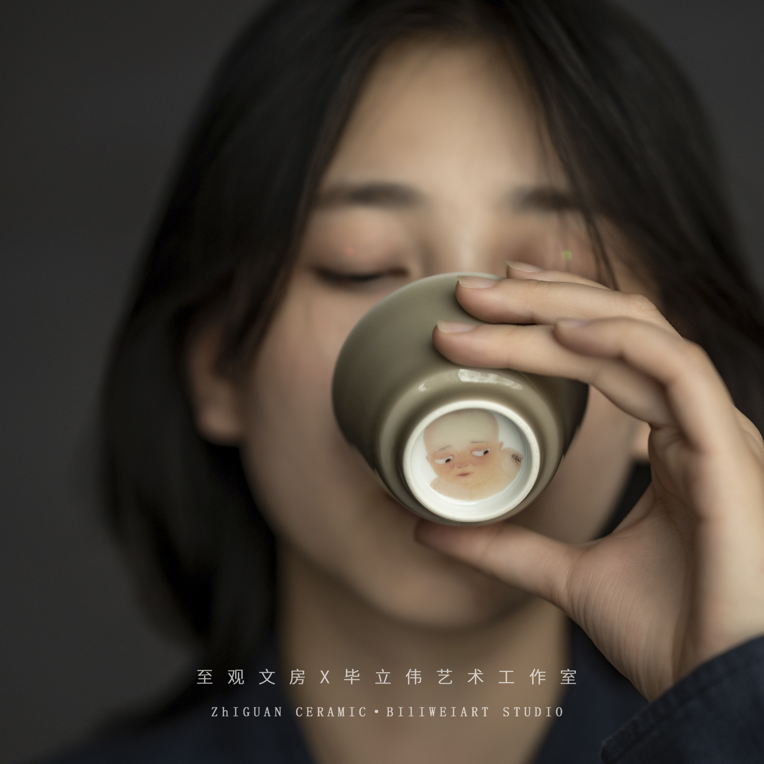 Zhiguan Bi Liwei Wenchuang Tea Cup Household Kung Fu Tea Cup Tea Bowl Ceramic Small Tea Cup Master Cup