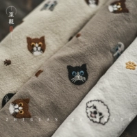 Штора, большая кисть для письма, точилка, художественный портативный пенал, DIY, с вышивкой