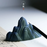 至观 Зеленый зеленый пейзаж, тысячи миль, реки и горы, креативные полки пера, ручки ретро, ​​ручки, ручки, четыре сокровища, четыре сокровища