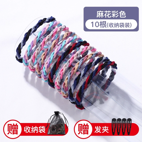 Эластичный плетеный базовый аксессуар для волос, резинка для волос, простой и элегантный дизайн