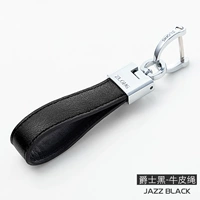 Металлическая пряжка+джазовая черная кожаная веревка