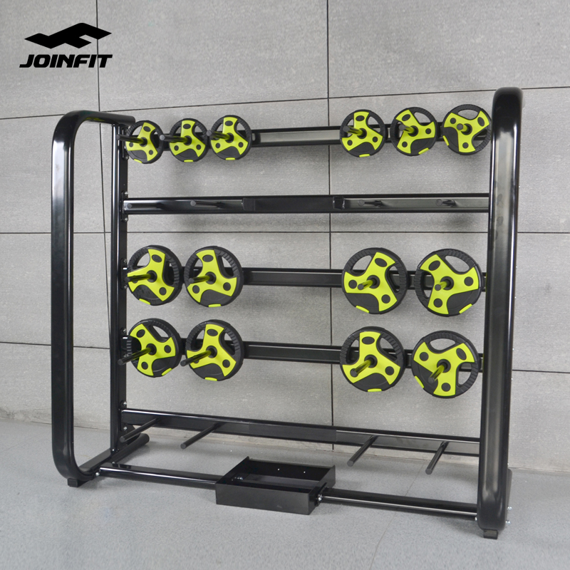 joinfit ringshell with small holes bell display shelves private gym studio bell holder layer