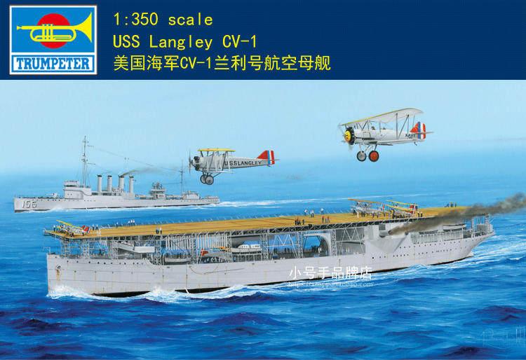 товар из китая Трубач 1/350 ВМС США в CV-1 Langley в УСС 05631 Trumpeter