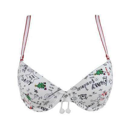 Spot Fini Poetry Cotton 3 4 slim with steel ring Poly Detachable Cute Comfort Girl Bra FB8113