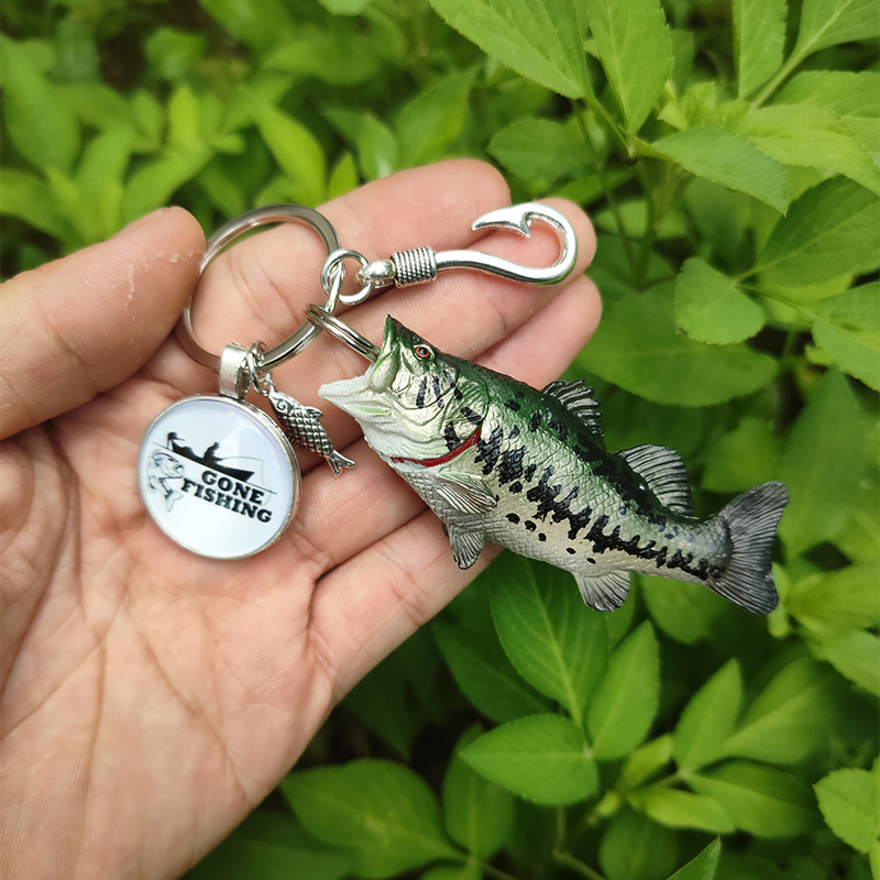 Fishing Keychain Gift Sea Fishing Platform Fishing Backpack Pendant Keychain Decoration Car Pendant Bass Fish Model Fishing Keychain Gift Sea Fishing Platform Fishing Backpack Pendant Keychain Decoration Car Pendant Bass Fish Model