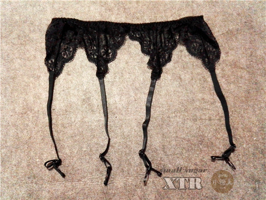 Fat MM ren kích thước lớn garter cao vớ đùi vớ phụ kiện gợi cảm lưới ren nơ dây nịt bít tất phối ren nơ đen