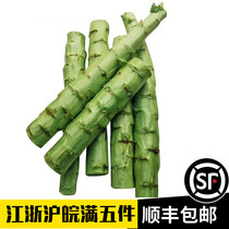 Fresh emerald pure green heart lettuce 1000g three green lettuce segments with leaves removed carved and plated in Western restaurants for consumption