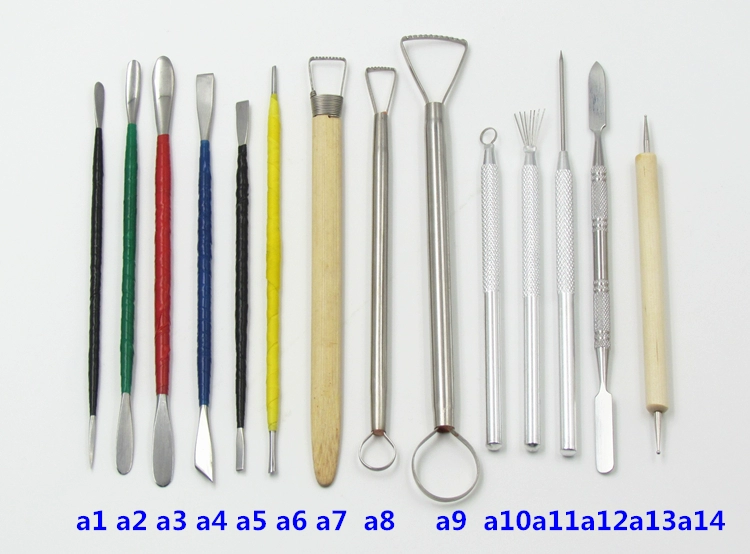 Công cụ đất sét đơn được lựa chọn Máy cắt đất sét bằng thép không gỉ khắc đất sét đất sét đất sét làm bằng tay gốm sứ - Công cụ tạo mô hình / vật tư tiêu hao