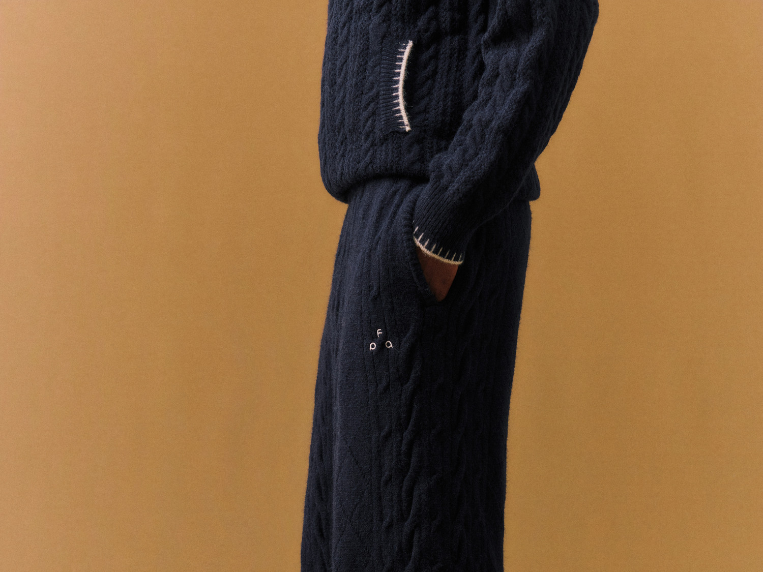 FPA Straight-Leg Cable-Knit Pants