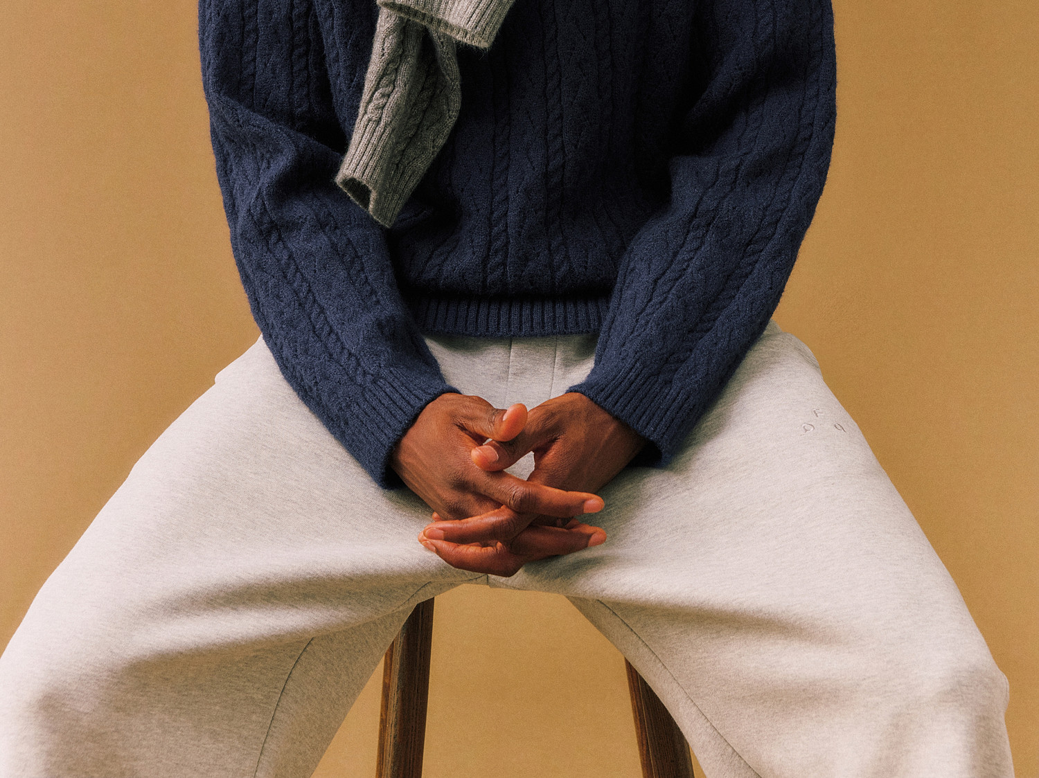 FPA Half-Zip Cable-Knit Sweater