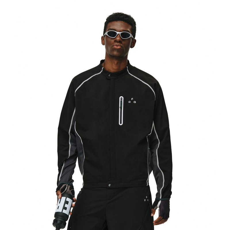 Fpa Sports Color-Blocked Jacket with Visible Stitching, High-End Casual Spring and Autumn Outdoor Thin Couple's Black Jacket for Men Fpa Sports Color-Blocked Jacket with Visible Stitching, High-End Casual Spring and Autumn Outdoor Thin Couple's Black Jacket for Men