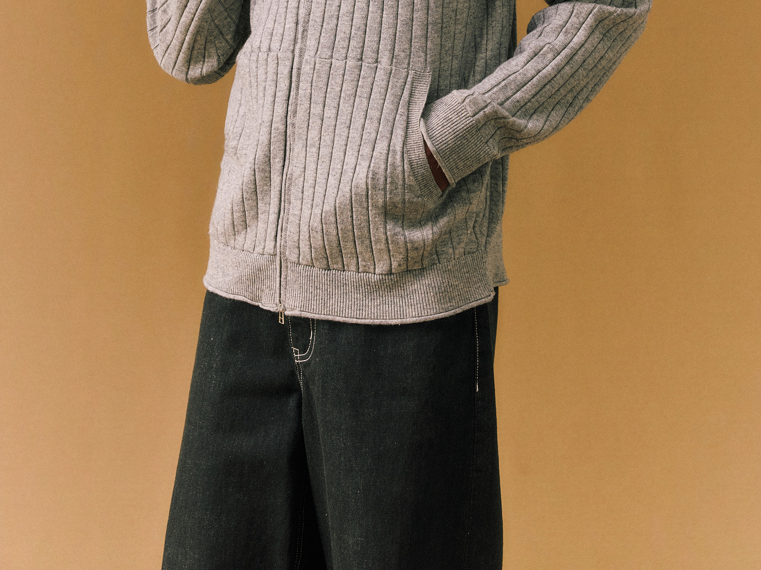 FPA Wool Ribbed Cardigan