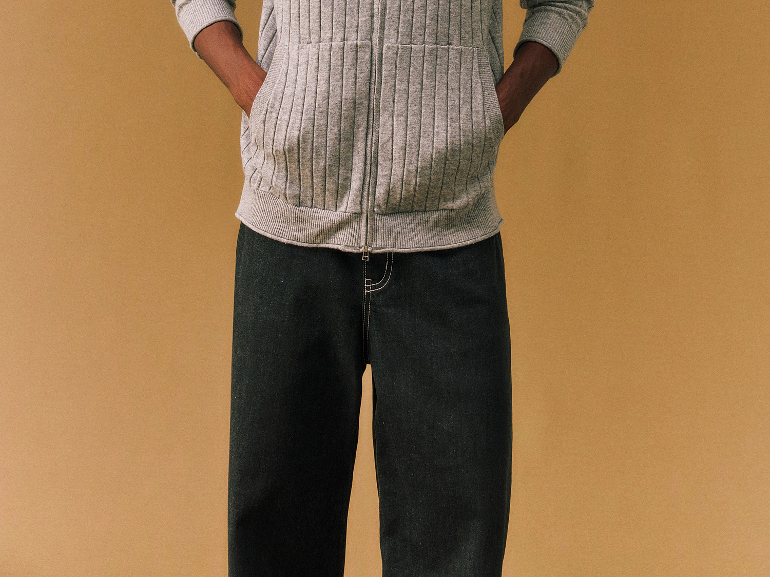 FPA Wool Ribbed Cardigan