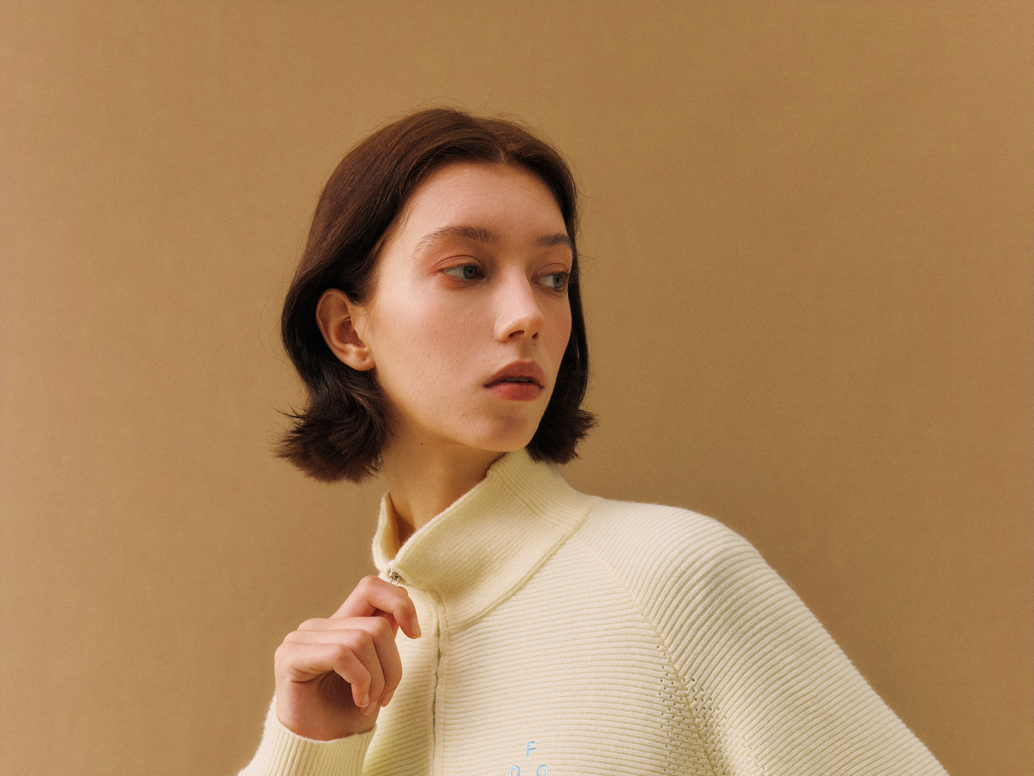 FPA Openwork High-Neck Pullover Sweater