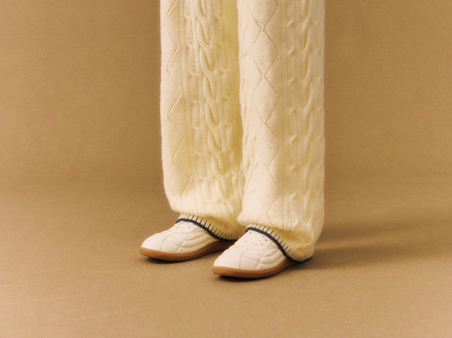 FPA Straight-Leg Cable-Knit Pants