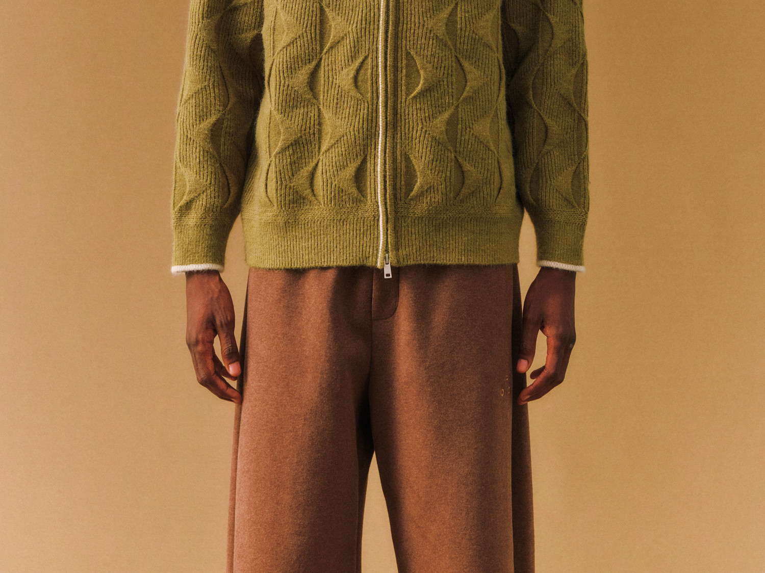 FPA Cable-Knit Zip-Up Sweater