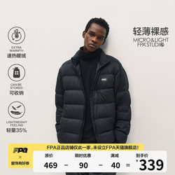 FPA national fashion brand down jacket autumn and winter black couple down jacket for men