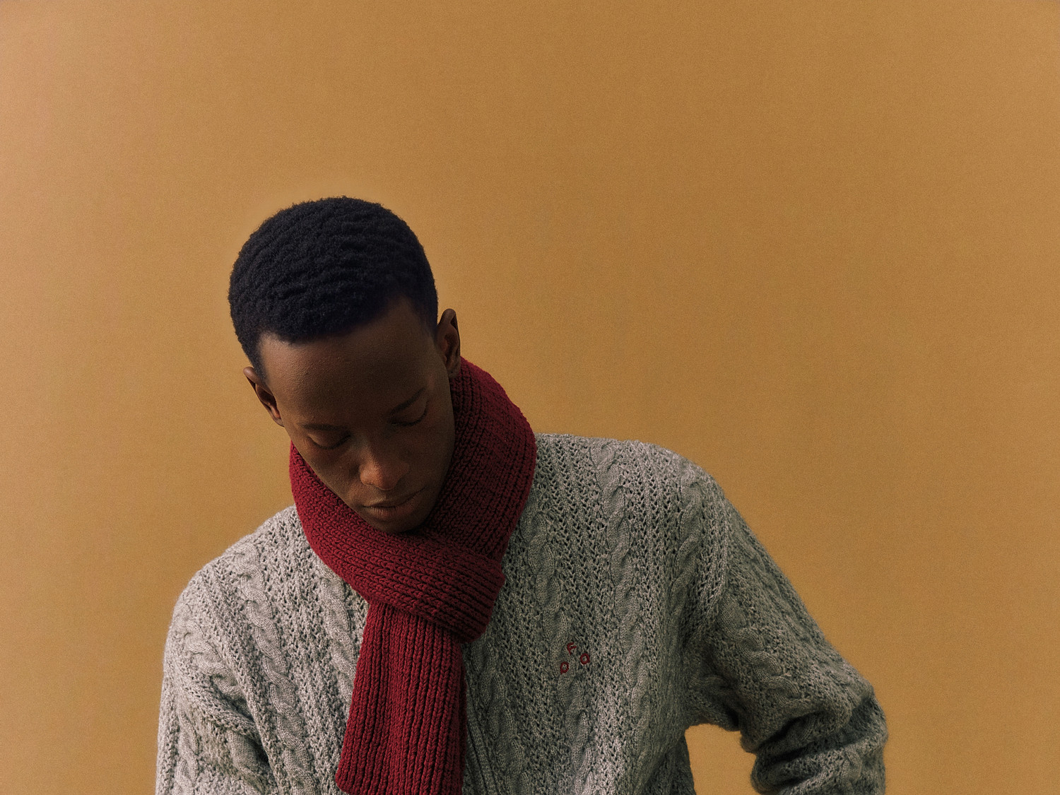 FPA Cable-Knit Color-Block Cardigan