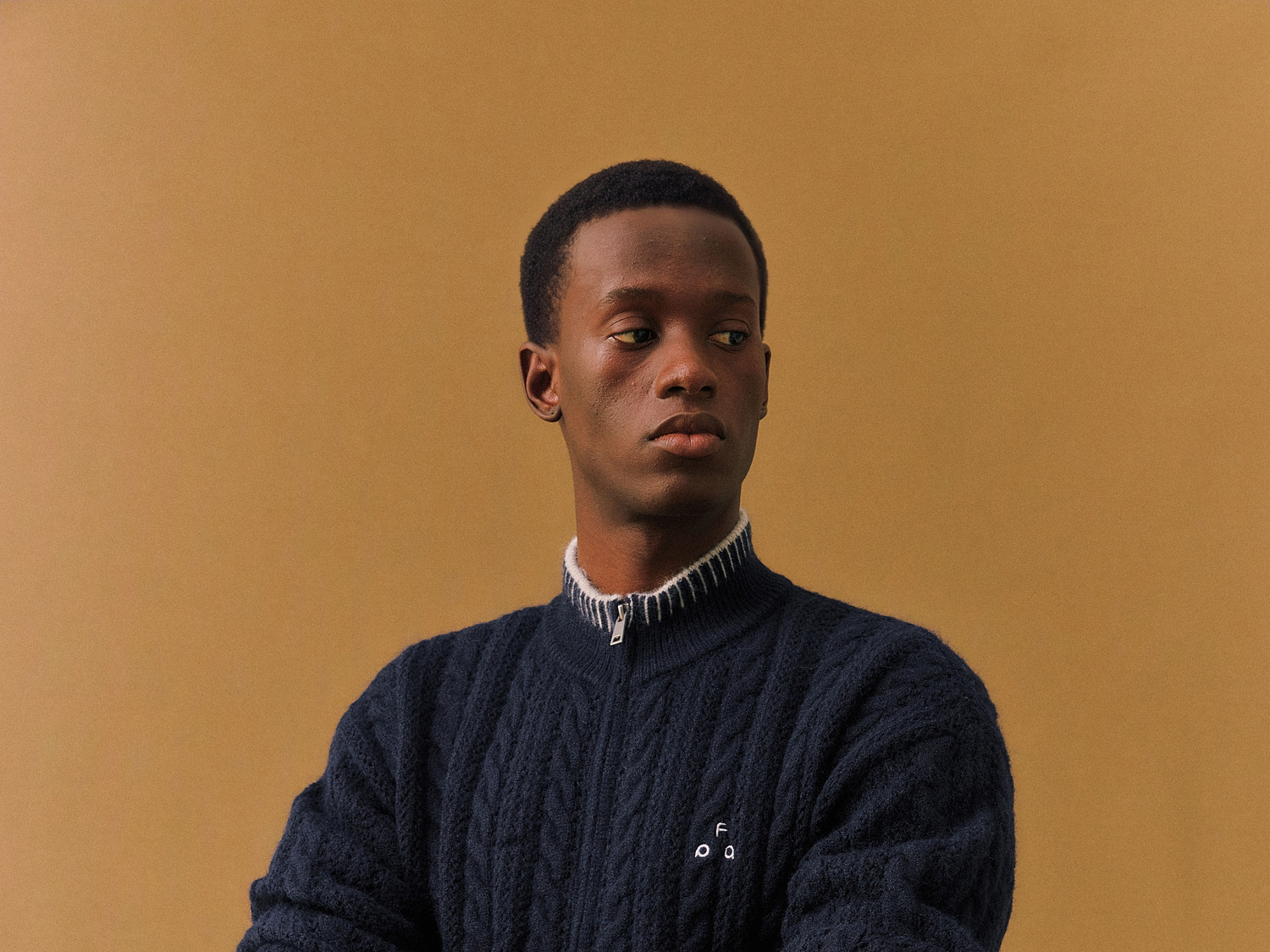 FPA Cable-Knit Color-Block Cardigan
