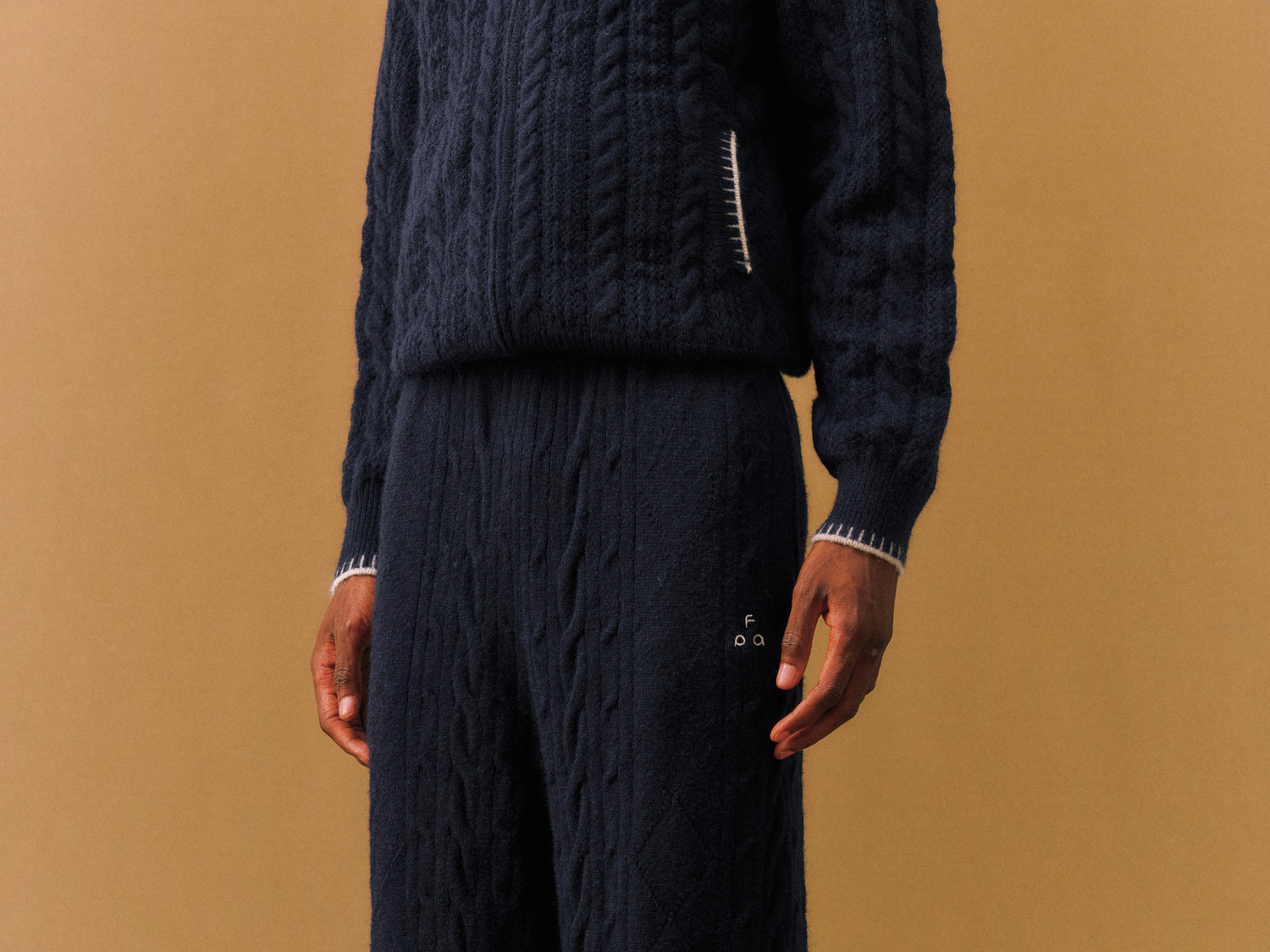 FPA Straight-Leg Cable-Knit Pants