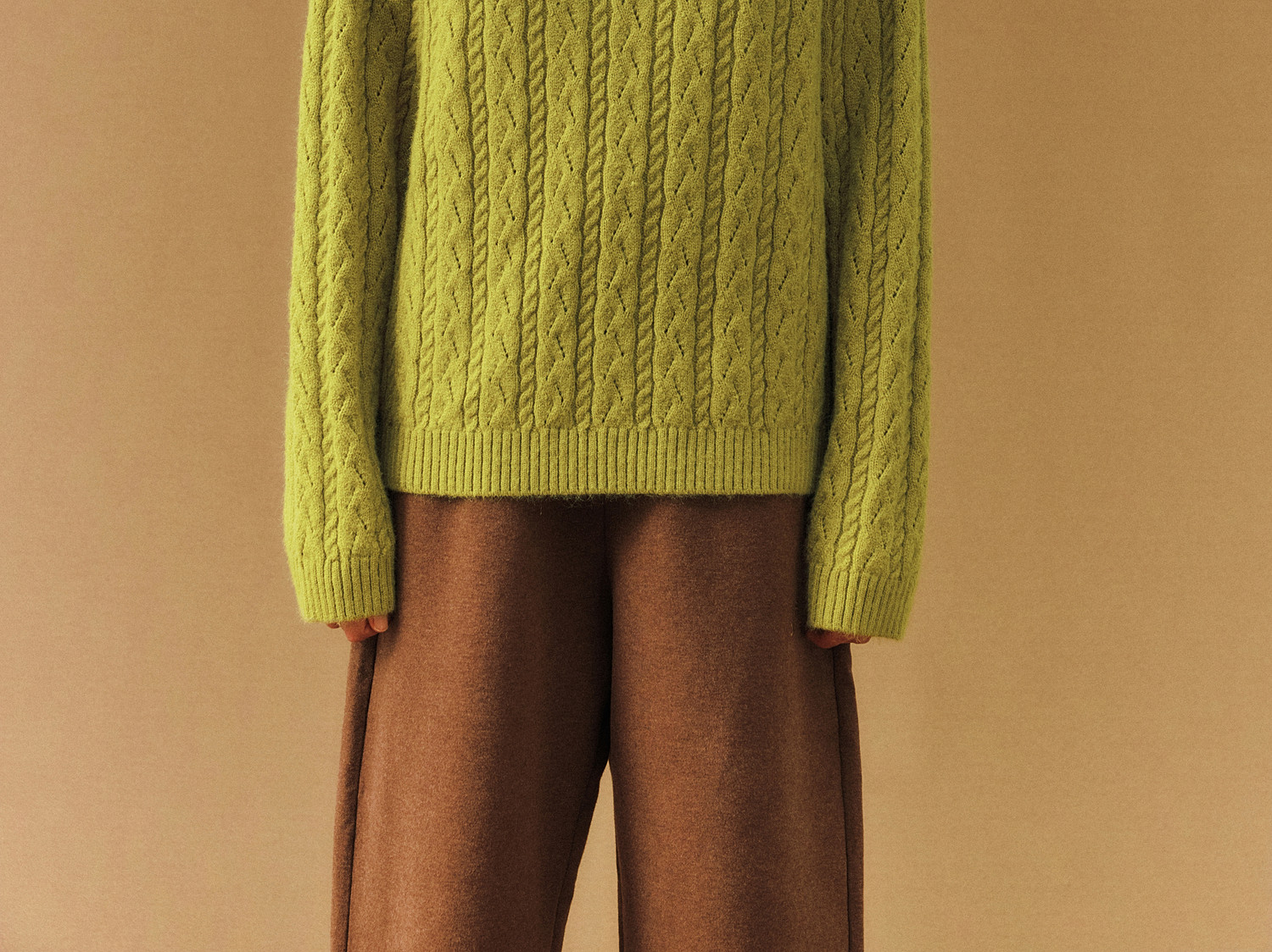 FPA Half-Zip Cable-Knit Sweater