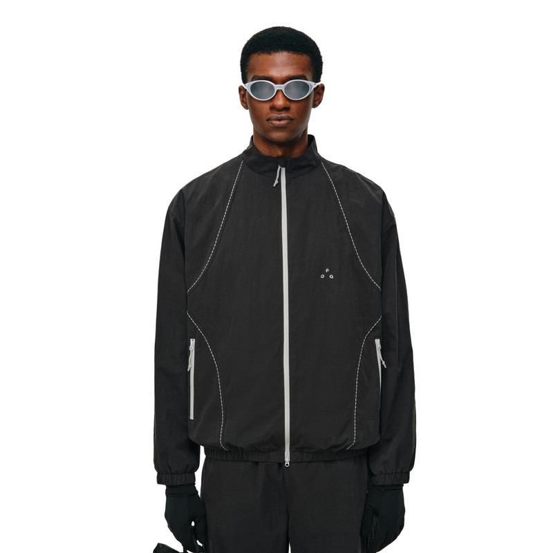 Fpa Rice Grain Embroidery Casual Jacket 2026 New Pocket Zipper Color-Block Couple Outfit Autumn Sports Stand Collar Coat