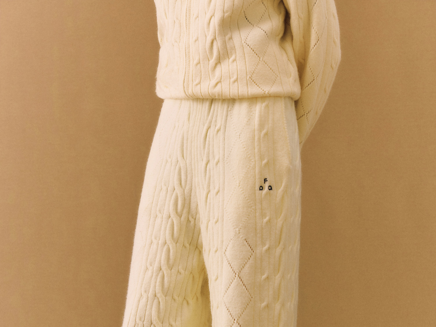 FPA Straight-Leg Cable-Knit Pants