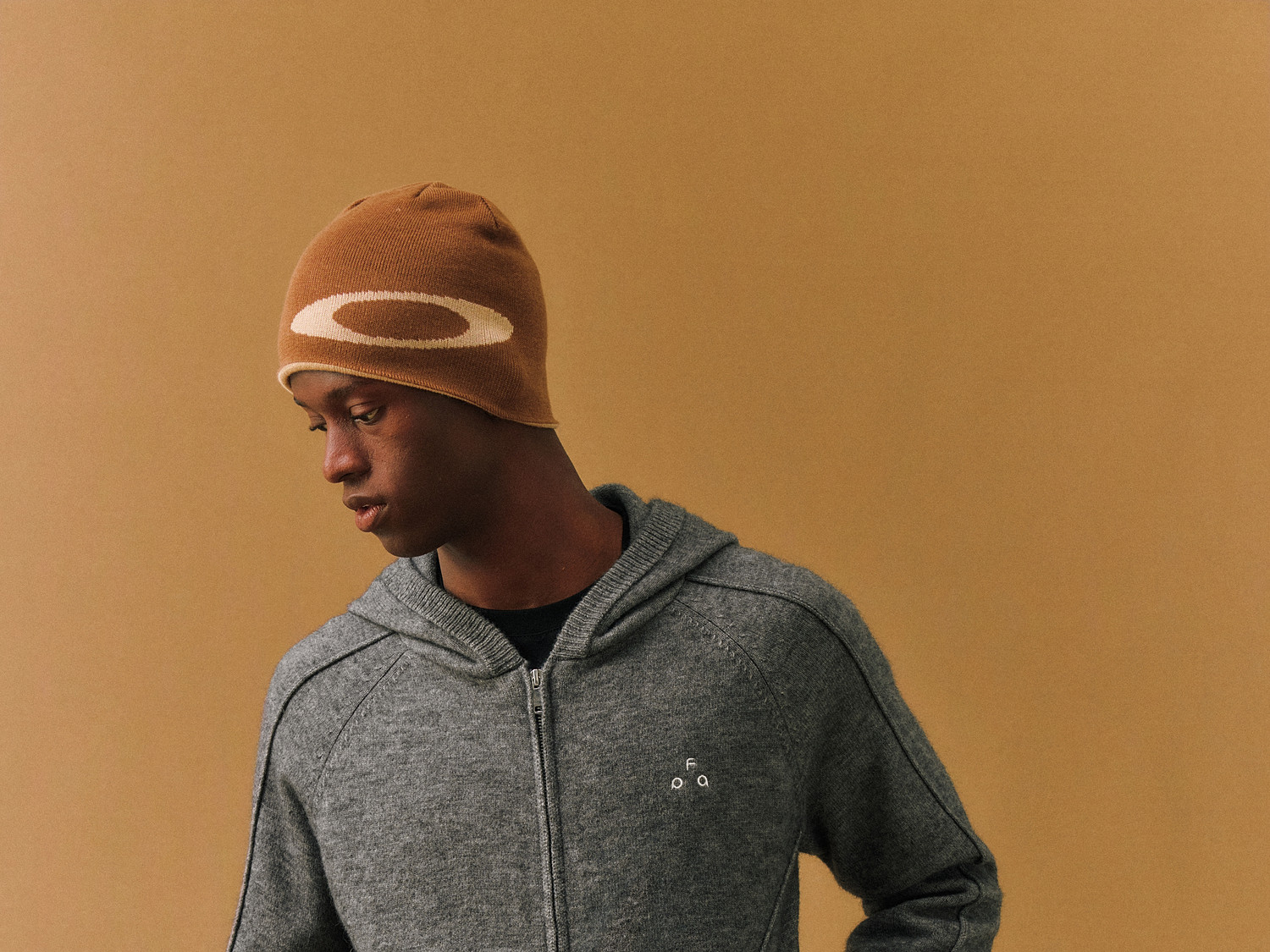 FPA Open-Knit Logo Zip Hoodie