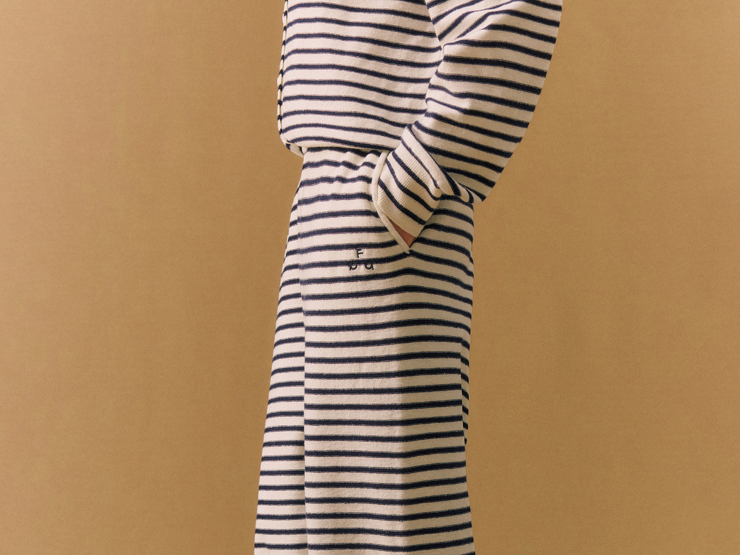 FPA Striped Straight-Leg Knit Pants