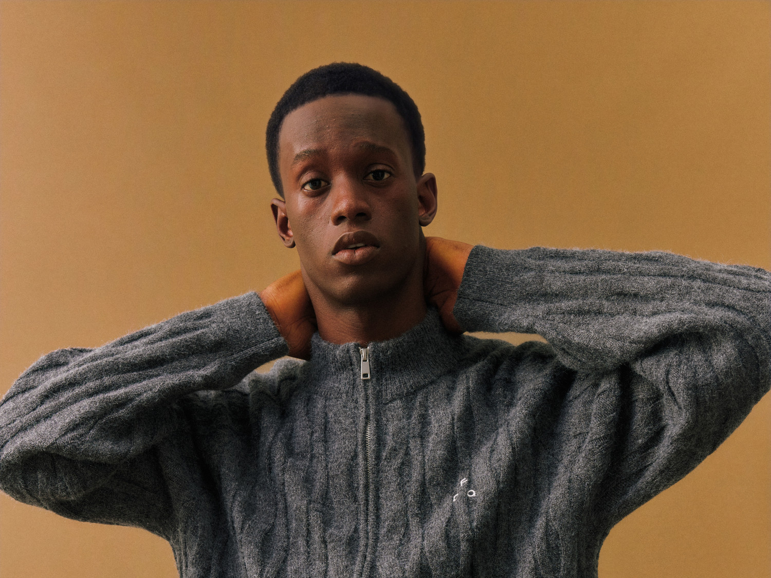 FPA Spiral Cable-Knit Zip Sweater