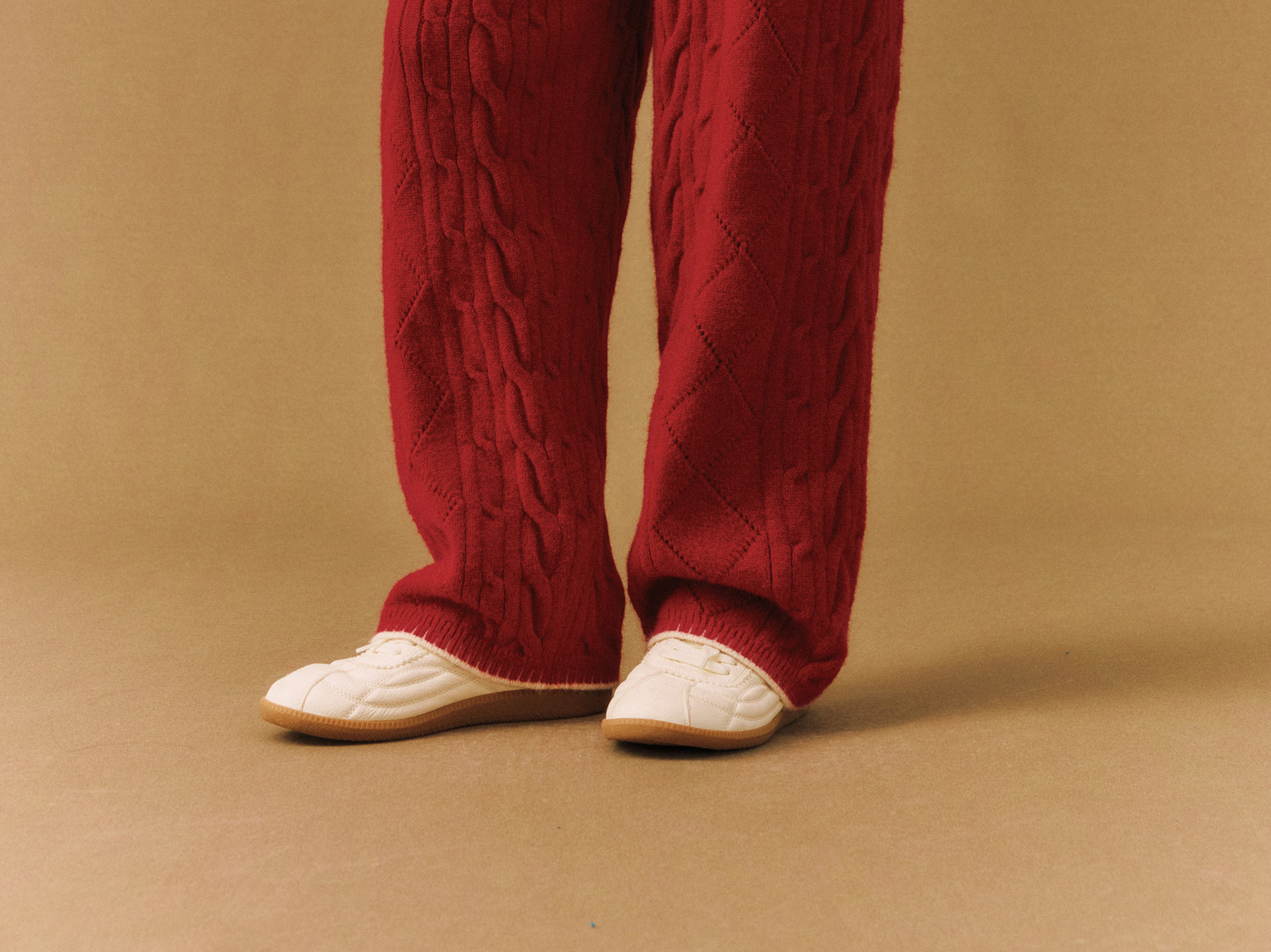 FPA Straight-Leg Cable-Knit Pants