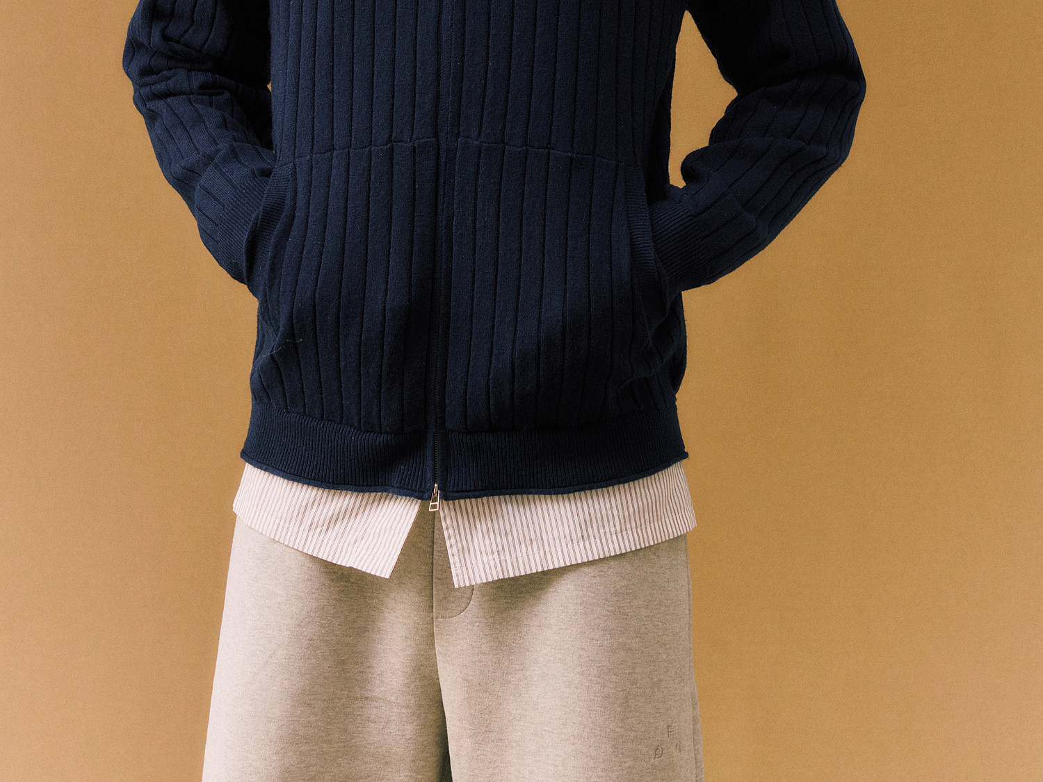 FPA Wool Ribbed Cardigan