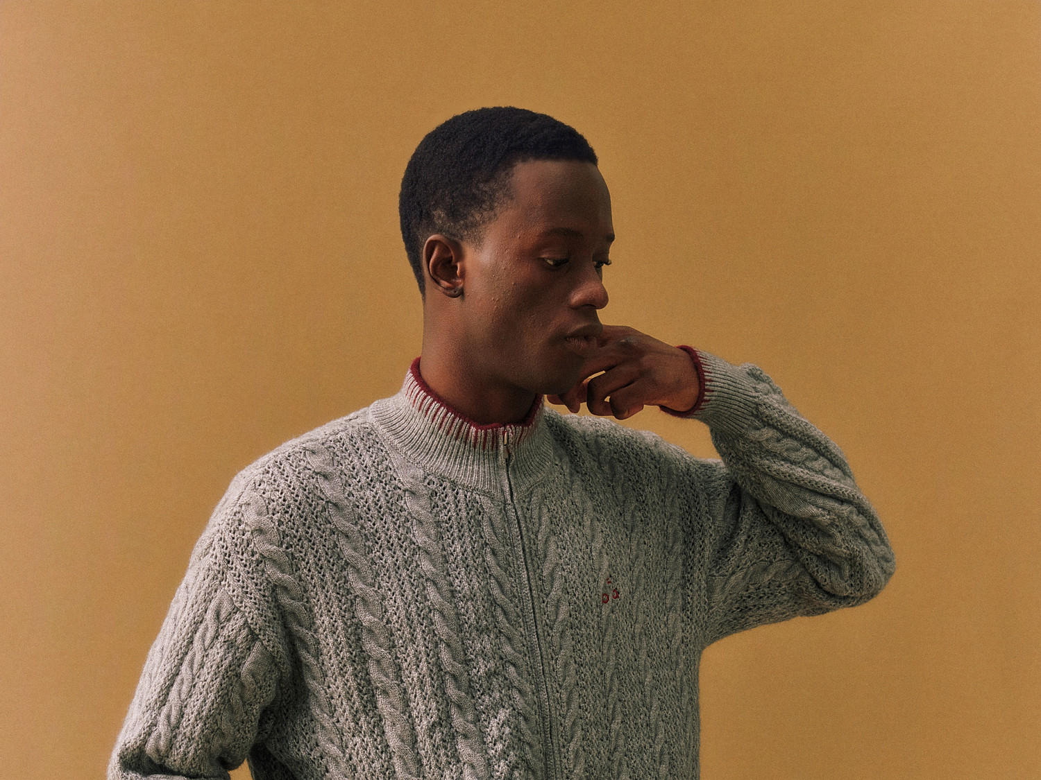 FPA Cable-Knit Color-Block Cardigan
